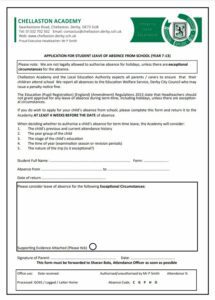 Absence Form